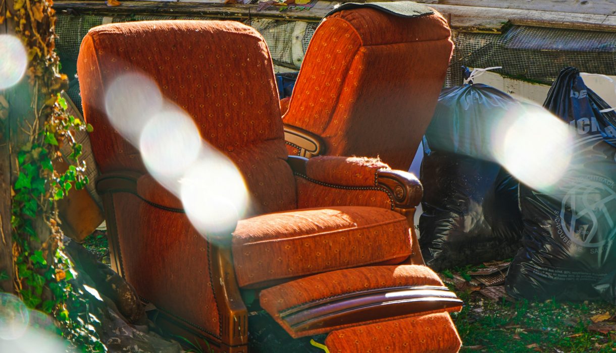 orange chairs picture